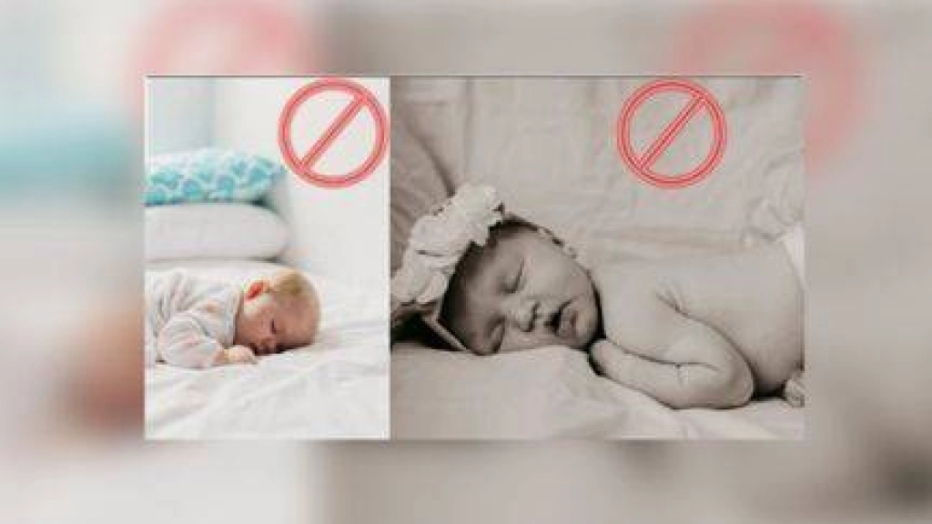 Les images généralement représentées sur les emballages de couches pour illustrer la mort subite du nourrisson sont celles de bébés endormis dans une position peu recommandée.